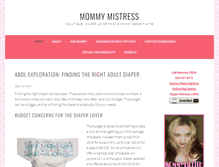Tablet Screenshot of mommymistress.com